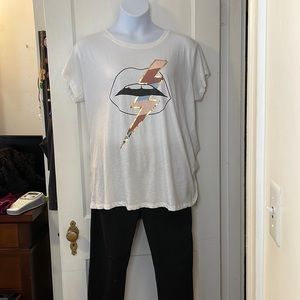 Torrid lip bolt tee
